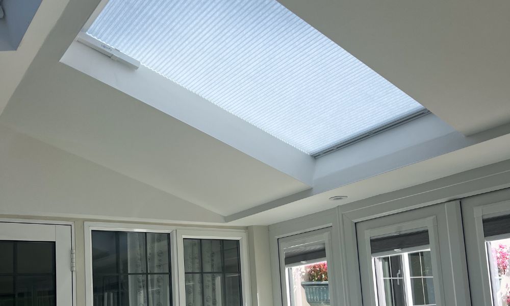Skylight pleated blind