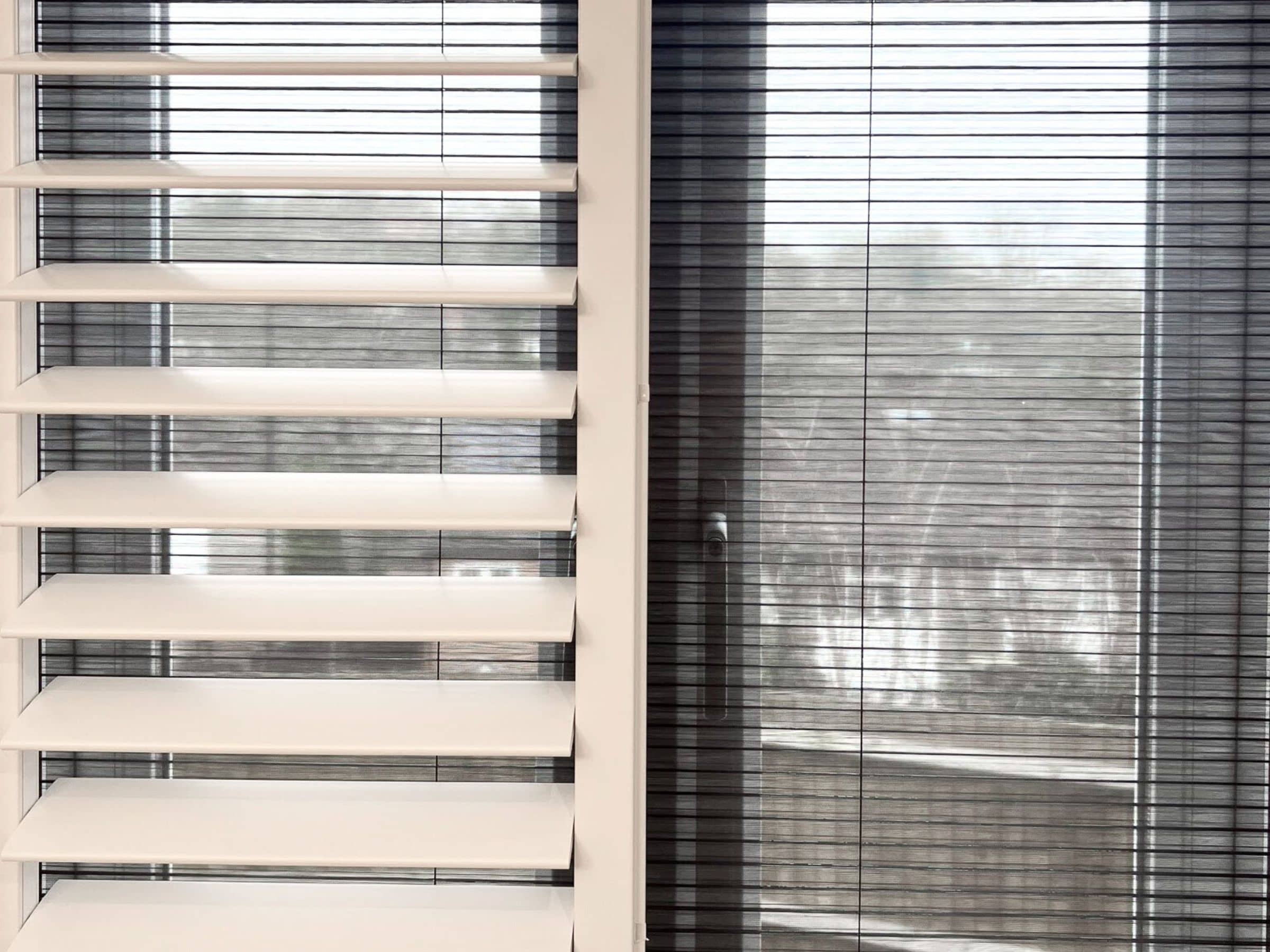 Fly screen shutters - The Shutter Studio
