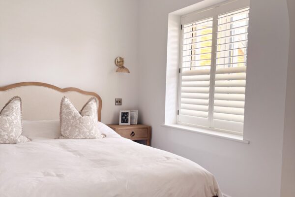 UK made shutters in bedroom windows