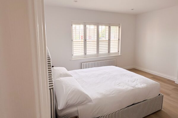 UK made shutters in bedroom windows