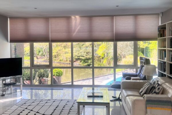 motorised pleated blinds